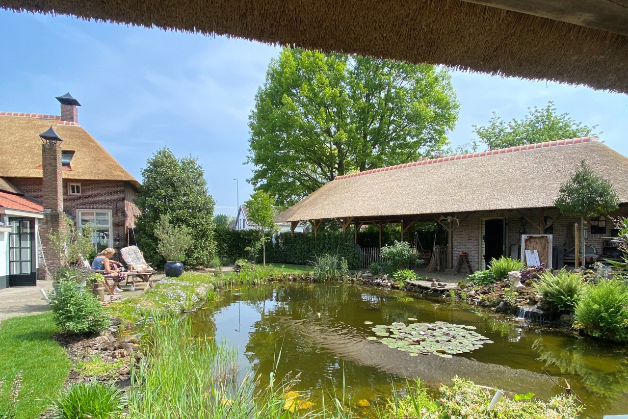 Rieten Overkapping Timmer Hoveniers